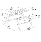 Set pique-nique Bar pour 4 personnes LES ULMES