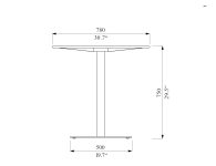 Table HPL outdoor anti intempéries SORIO
