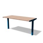 Table avec lames bois horizontales L1500mm BOUSSAY