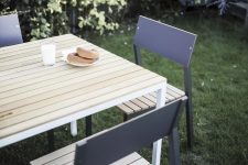 Table bois extérieur L1750mm SALICE