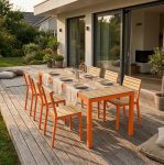 Table bois extérieur solide 2m SOCCIA
