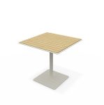 Table carrée bois acier 780mm FIGARI