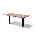 Table de pique-nique en bois lames verticale L1600mm LA BAULE (3)