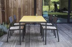 Table extérieur en compact L1750mm ROSAZIA
