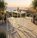 Table haute de bar en bois LEVIE