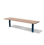 Table picnic longue en bois avec lames verticales L2700mm YZERNAY
