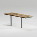 Table urbaine en bois adaptée PMR DAGNY