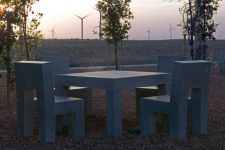 Tables picnic béton multi dimensions THIOUVILLE