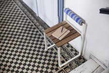 Tabouret extérieur dossier confortable FORCIOLO