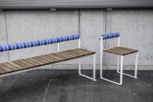 Tabouret extérieur dossier confortable FORCIOLO