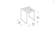 Tabouret résistant intempéries ÉVISA