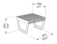 Tabouret robuste tout acier OZAN plan