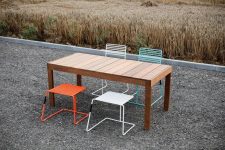 Tabouret tout acier coloré outdoor UCCIANI