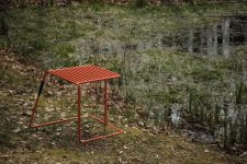 Tabouret tout acier coloré outdoor UCCIANI