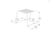 Tabouret tout acier coloré outdoor UCCIANI
