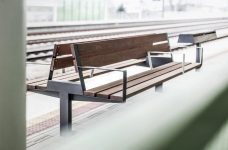 U1-350 banc double long bois ERNÉE_