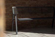 banc tout métal avec accoudoirs 1500mm UZÈS .