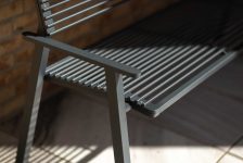 banc tout métal avec accoudoirs 1500mm UZÈS.