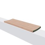 banquette bois pour muret SAUTERNES (2)